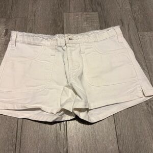 Abercrombie & Fitch Women's White Jean Shorts